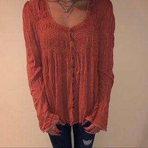 NWT Coral Free People top!